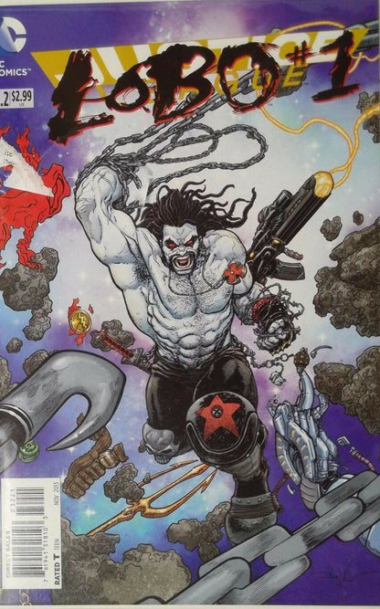 LOBO  # 1  REGULAR COVER JUSTICE LEAGUE # 23.2  DC COMICS COMIC BOOK MATURE READING 2013