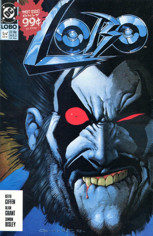 LOBO  # 1  FIRST MINI SERIES  DC COMICS COMIC BOOK MATURE READING 1990