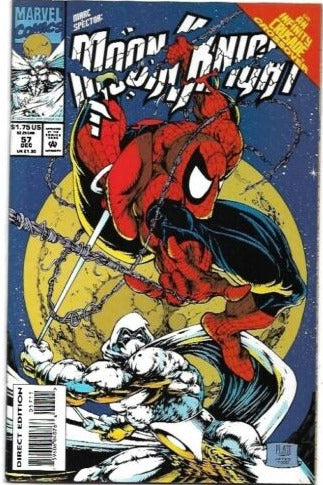 MOONKNIGHT  # 57  HOMAGE  SPIDER-MAN 300 COVER MARVEL COMIC BOOK 1993