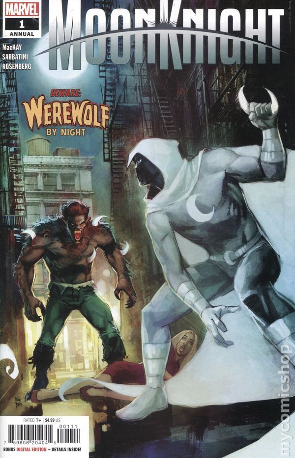 MOONKNIGHT ANNUAL # 1  WEREWOLF BY NIGHT NM MARVEL COMIC BOOK 2022