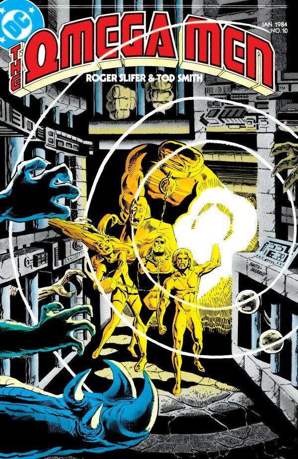 THE OMEGA MEN  # 10  LOBO 1ST FULL STORY  DC COMICS COMIC BOOK  MATURE READING 1984