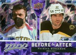 2021-22 UPPER DECK MVP PATRICE BERGERON # BA-10 BOSTON BRUINS NHL HOCKEY CARD