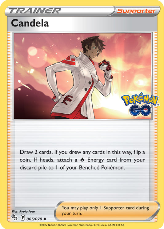 Candela Trainer Card #065/078 2022 Sword & Shield Pokemon Go Pokemon Card