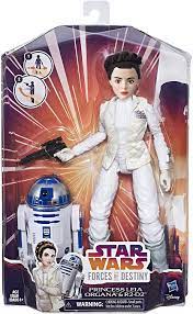 STAR WARS FORCES OF DESTINY PRINCESS LEIA ORGANA & R2-D2 ACTION FIGURE  DISNEY HASBRO 2016