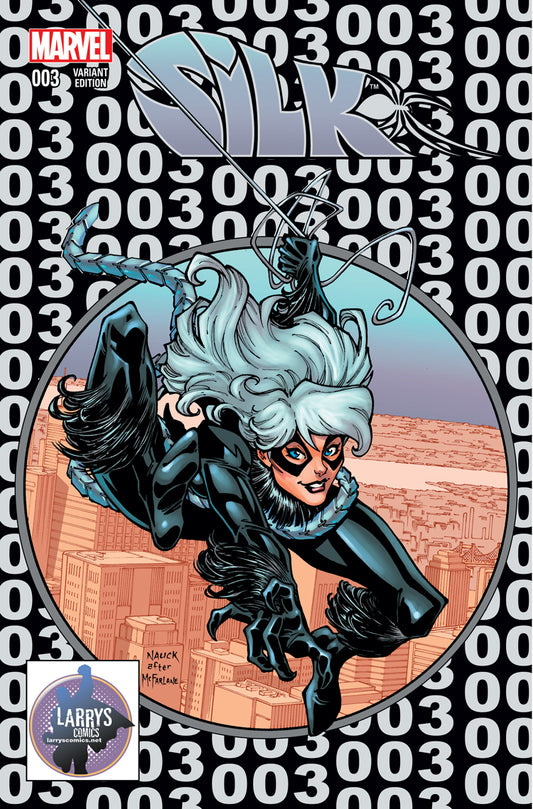 SILK # 003 PHANTOM VARIANT EDITION  BLACK CAT HOMAGE  SPIDER-MAN 300 COVER MARVEL COMIC BOOK 2015