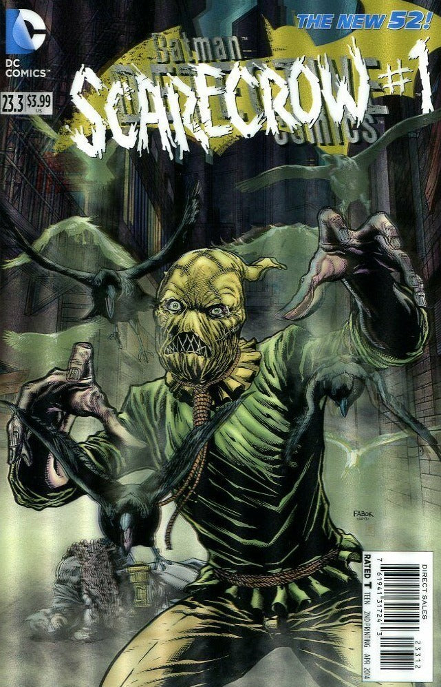 SCARECROW # 1 BATMAN DETECTIVE COMICS # 23.3 DC COMICS 3D LENTICULAR COVER VARIANT COMIC BOOK 2013