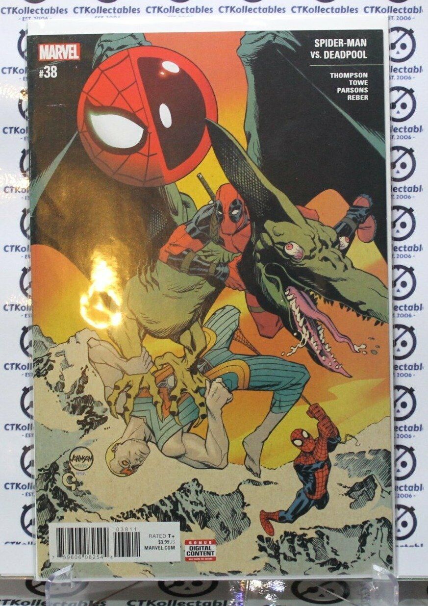 SPIDER-MAN VS. DEADPOOL # 38 HOMAGE COVER MARVEL FANFARE  MARVEL COMICS GROUP FIRST ISSUE COMIC BOOK 2018