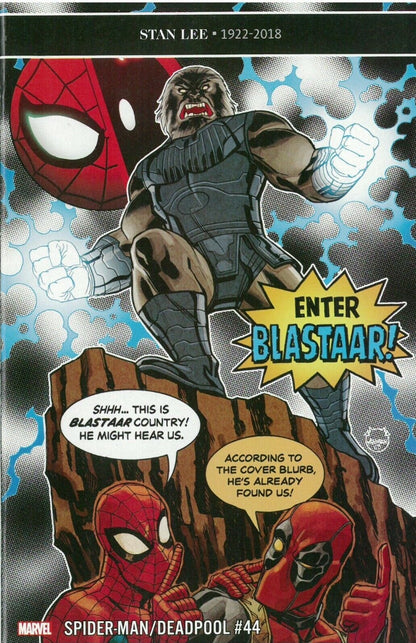SPIDER-MAN / DEADPOOL # 44 TRIBUTE TO STAN LEE  MARVEL COMICS PARENTAL ADVISORY 2019