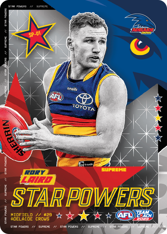 2023 AFL Teamcoach Rory Laird Starpowers SP-01 Crows