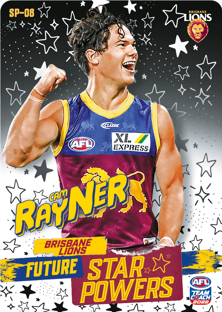 2022 AFL Teamcoach Star Powers Cam Rayner SP-08 CODE UNUSED