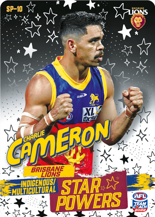 2022 AFL Teamcoach Star powers Charlie Cameron SP-10 CODE UNUSED