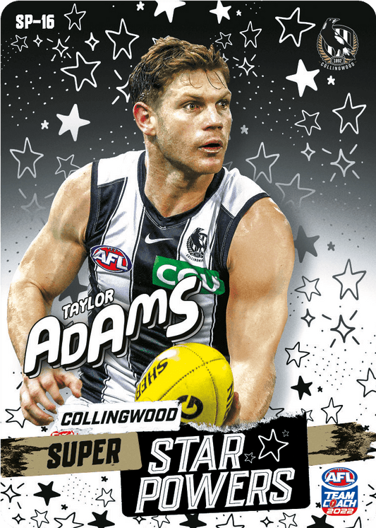 2022 AFL Teamcoach Star powers Taylor Adams SP-16 CODE UNUSED