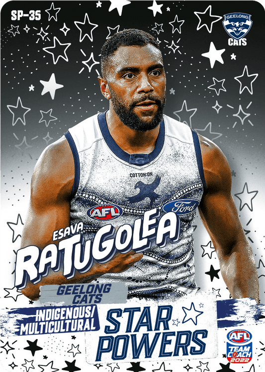 2022 AFL Teamcoach Star Powers Esava Ratugolea SP-35 CODE UNUSED
