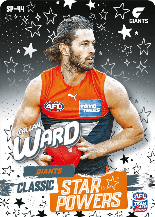 2022 AFL Teamcoach Classic Star powers Callan Ward SP-44 CODE UNUSED
