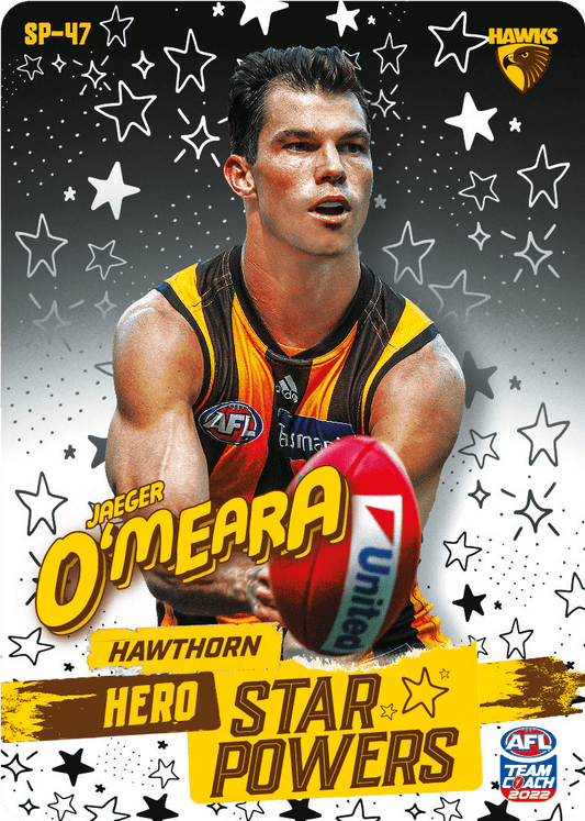 2022 AFL Teamcoach Star Powers Jaegar O'Meara SP-47 CODE UNUSED