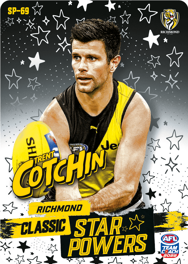 2022 AFL Teamcoach Star Powers Trent Cotchin SP-69 CODE UNUSED