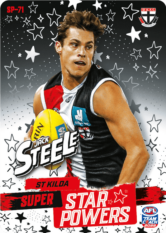 2022 AFL Teamcoach Star powers Jack Steele SP-71 CODE UNUSED