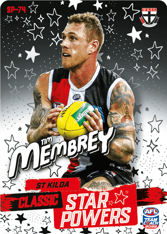 2022 AFL Teamcoach Star Powers Tim Membrey SP-74 CODE UNUSED