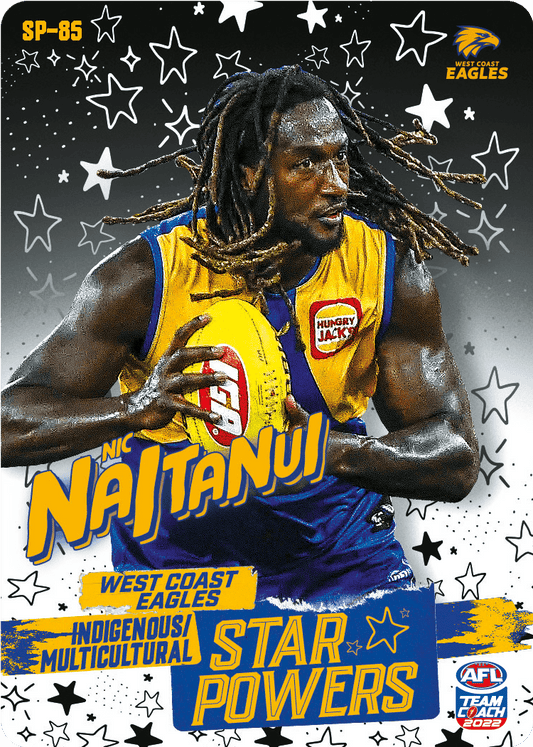 2022 AFL Teamcoach Star powers Nic Naitanui SP-85 CODE UNUSED