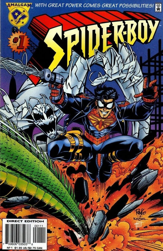 SPIDER-BOY # 1  AMALGAM COMICS MARVEL COMICS NM/VF 1996