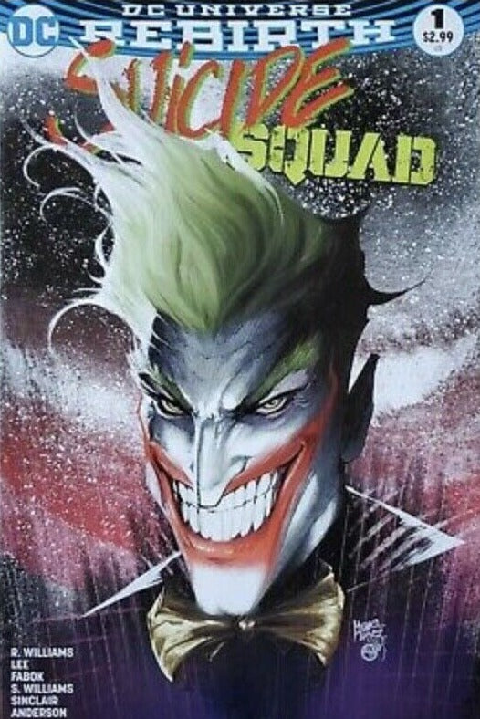 SUICIDE SQUAD REBIRTH # 1 COLOUR JOKER VARIANT  DC UNIVERSE   DC COMICS 2016