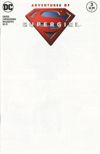 ADVENTURES OF SUPERGIRL # 3 BLANK VARIANT NM  DC COMIC BOOK 2016