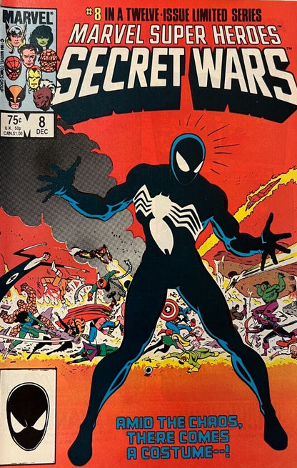 MARVEL SUPER HEROES SECRET WARS # 8 ORIGIN OF SYMBIOTE VENOM MARVEL COMIC BOOK 1984