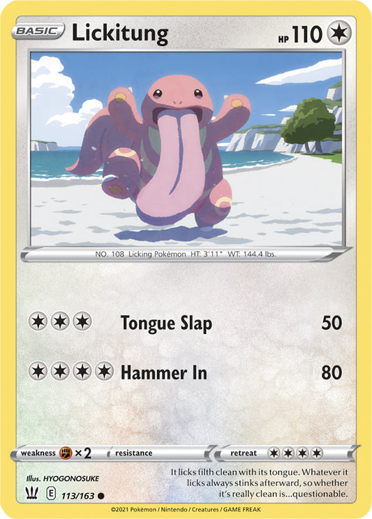 Likitung Base card #113/163 Pokémon Card Battle Styles