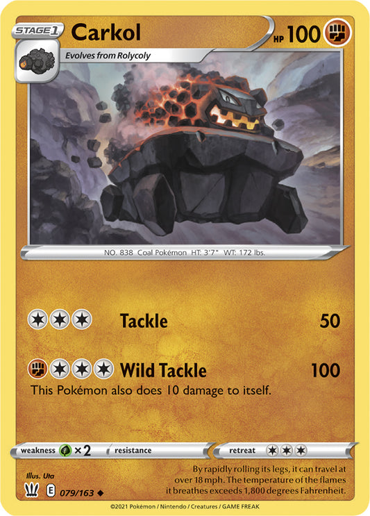 Carkol Base card #079/163 Pokémon Card Battle Styles