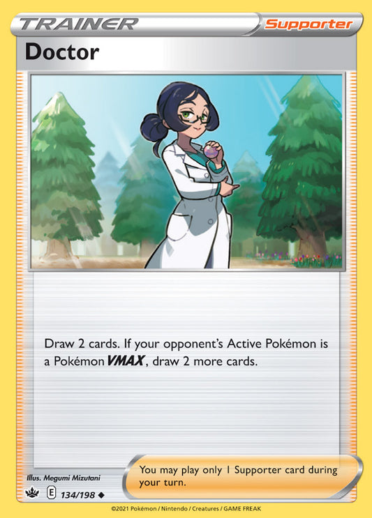 Trainer Doctor Base card #134/198 Pokémon Card Chilling Reign