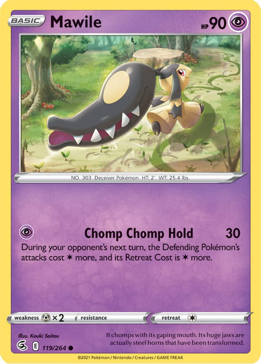 Mawile Base Card #119/264 2021 Sword & Shield Fusion Strike Pokemon Card