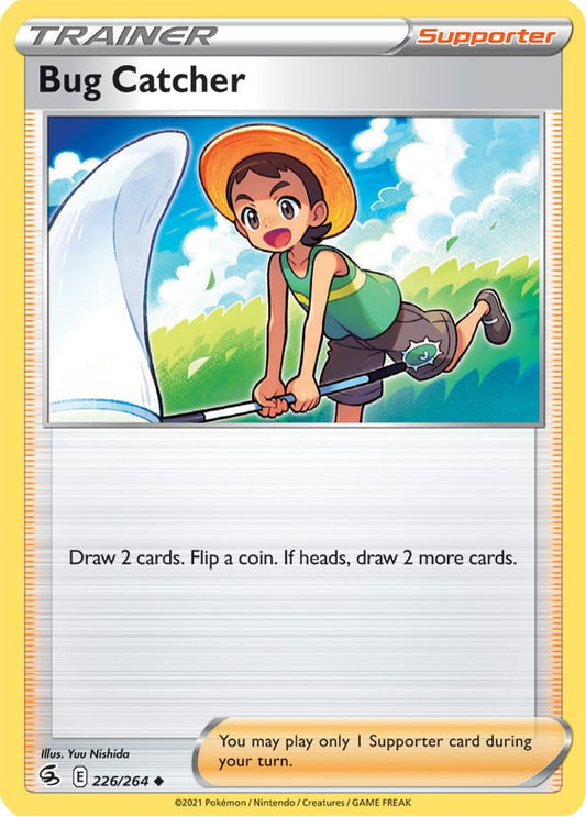 Bug Catcher Trainer Card #226/264 2021 Sword & Shield Fusion Strike Pokemon Card