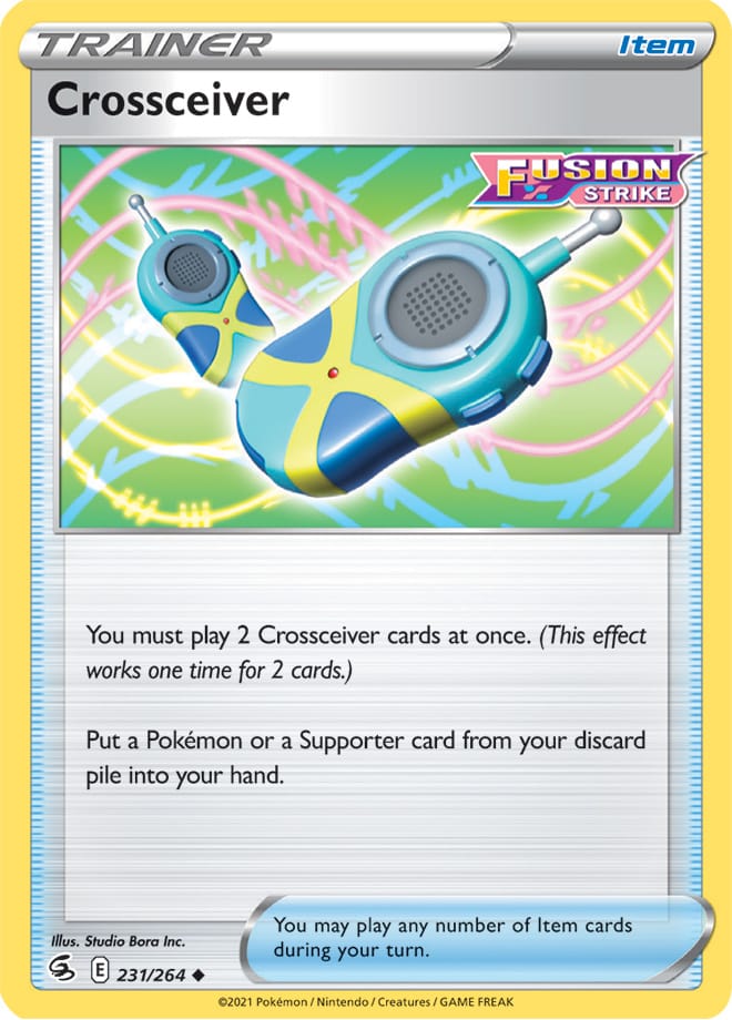 Crossciever Trainer Card #231/264 2021 Sword & Shield Fusion Strike Pokemon Card