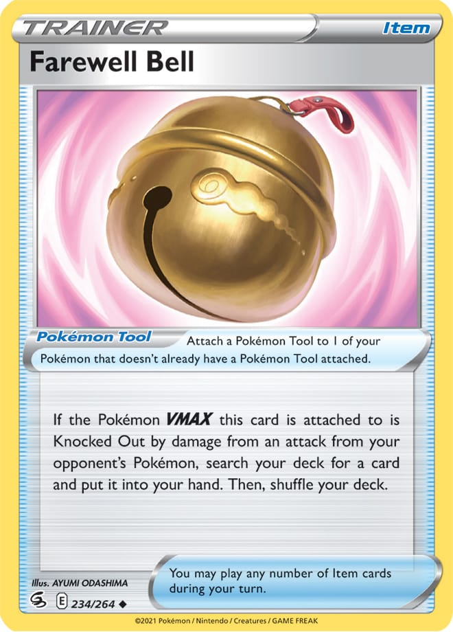 Farewell Bell Trainer Card #234/264 2021 Sword & Shield Fusion Strike Pokemon Card