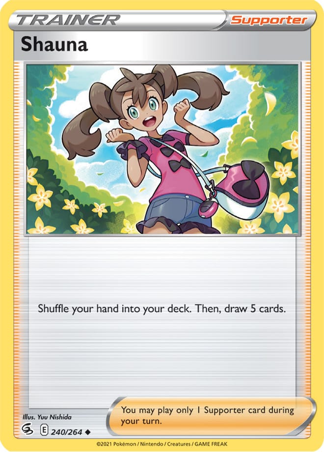 Shauna Trainer Card #240/264 2021 Sword & Shield Fusion Strike Pokemon Card