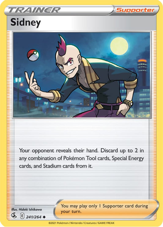 Sidney Trainer Card #241/264 2021 Sword & Shield Fusion Strike Pokemon Card