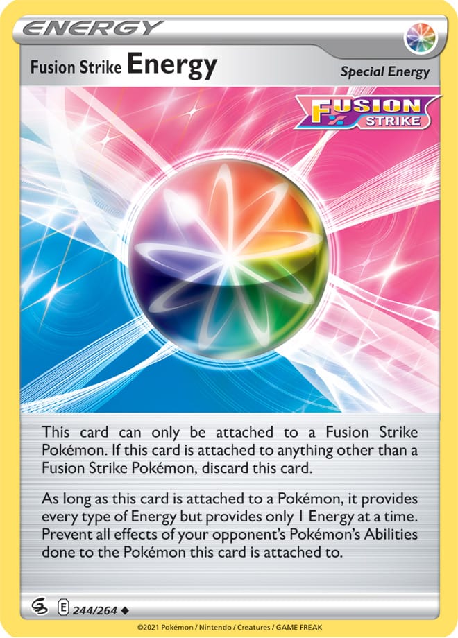 Fusion Strike Energy Trainer Card #244/264 2021 Sword & Shield Fusion Strike Pokemon Card