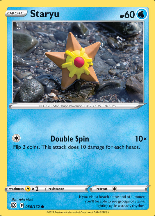 Staryu Base Card #030/172 Pokémon Card Brilliant Stars