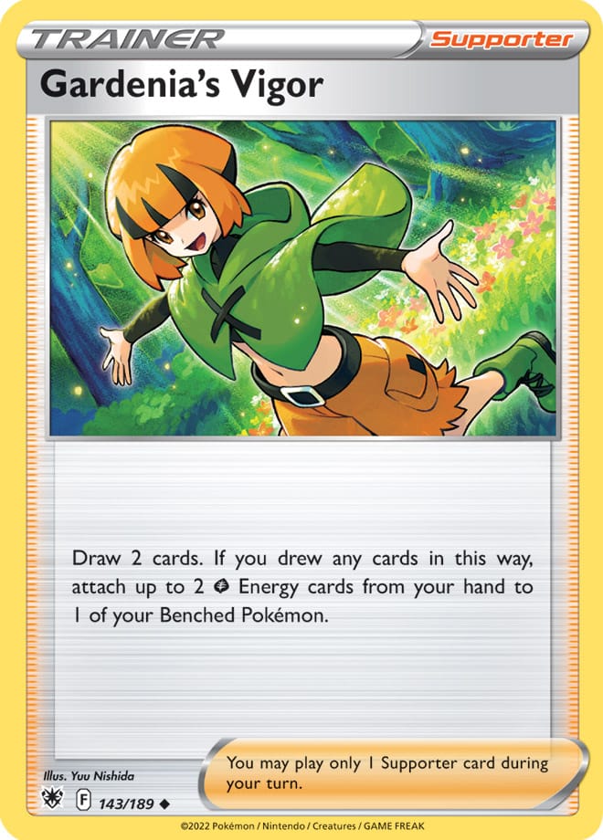 Gardenia's Vigor Trainer Base Card #143/189 2022 Sword & Shield Astral Radiance Pokemon Card