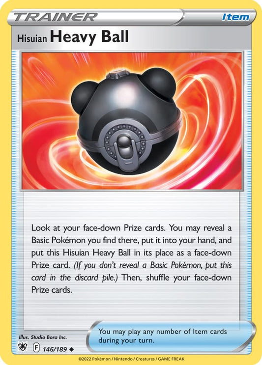 Hisuian Heavy Ball Trainer Base Card #146/189 2022 Sword & Shield Astral Radiance Pokemon Card