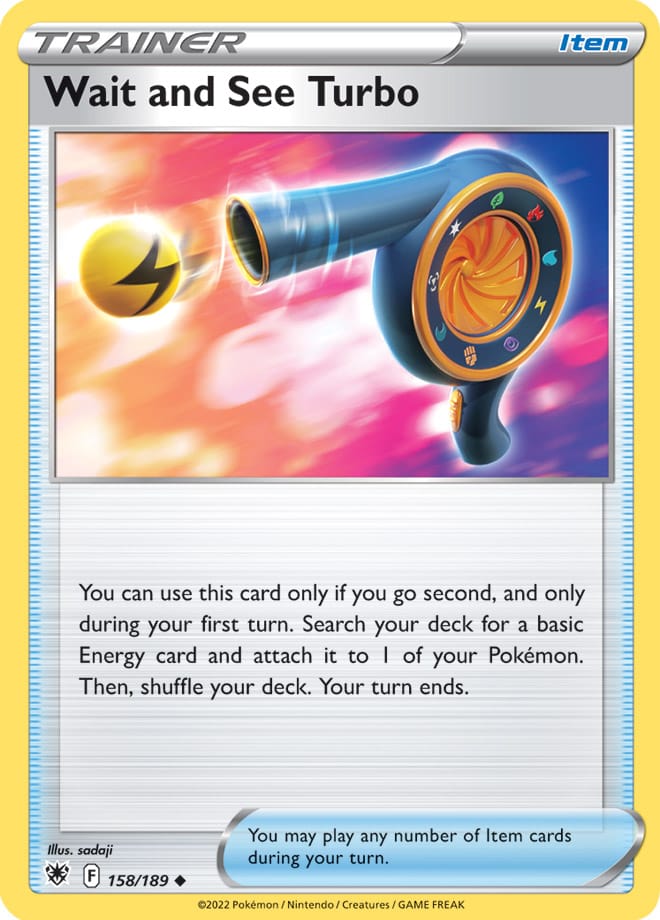 Wait and See Turbo Trainer Base Card #158/189 2022 Sword & Shield Astral Radiance Pokemon Card