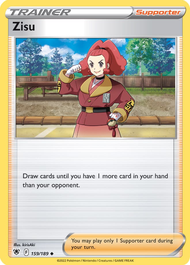 Zisu Trainer Base Card #159/189 2022 Sword & Shield Astral Radiance Pokemon Card