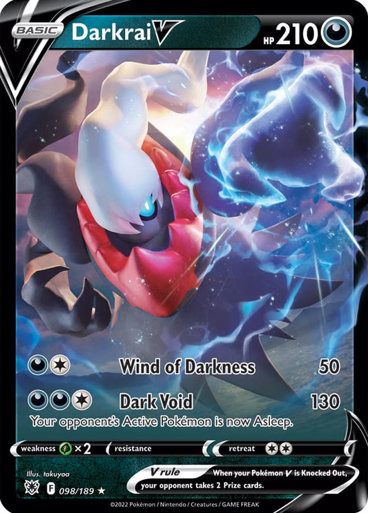 Darkrai V #098/189 2022 Sword & Shield Astral Radiance Pokemon Card