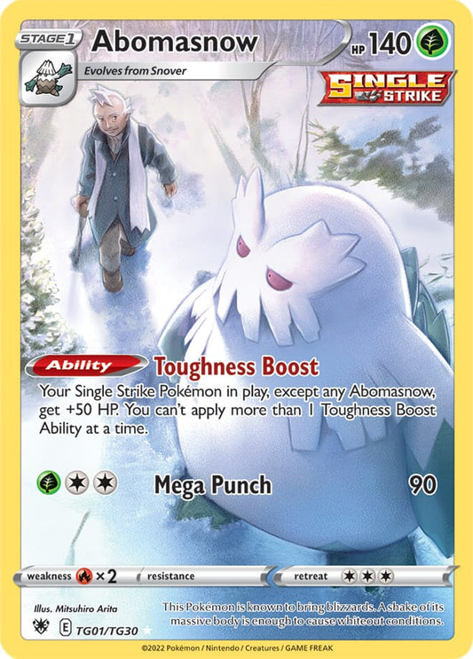 Abomasnow Trainer Gallery #TG01/TG30 2022 Sword & Shield Astral Radiance Pokemon Card