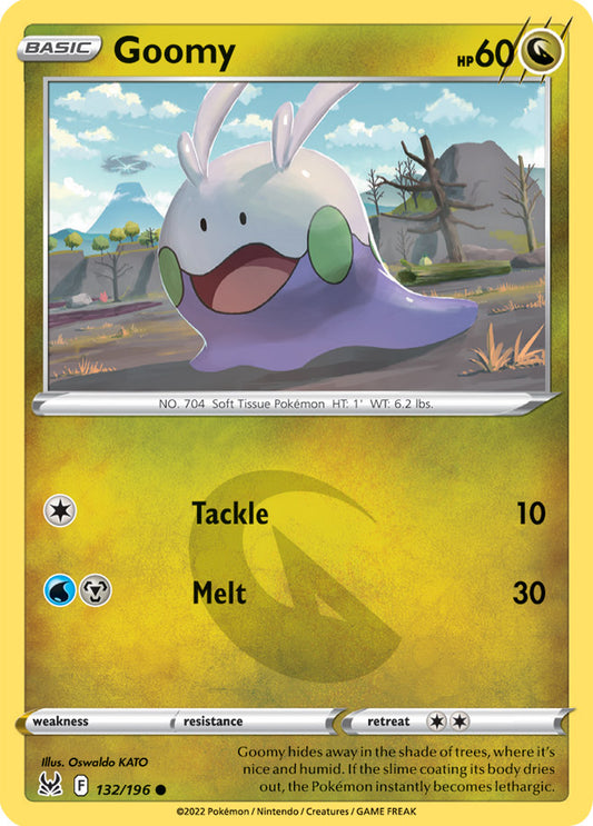 Goomy Base Card #132/196 2022 Sword & Shield Lost Origin Pokemon Card