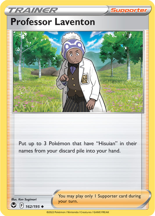 Professor Leventon Trainer Card #162/195 2022 Sword & Shield Silver Tempest Pokemon Card