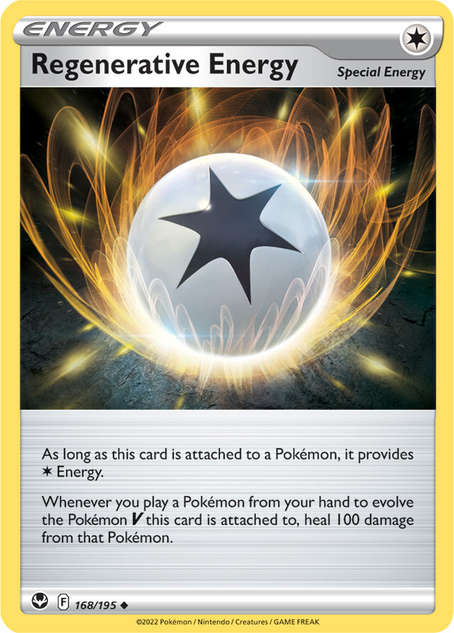 Regenerative Energy Base Card #168/195 2022 Sword & Shield Silver Tempest Pokemon Card