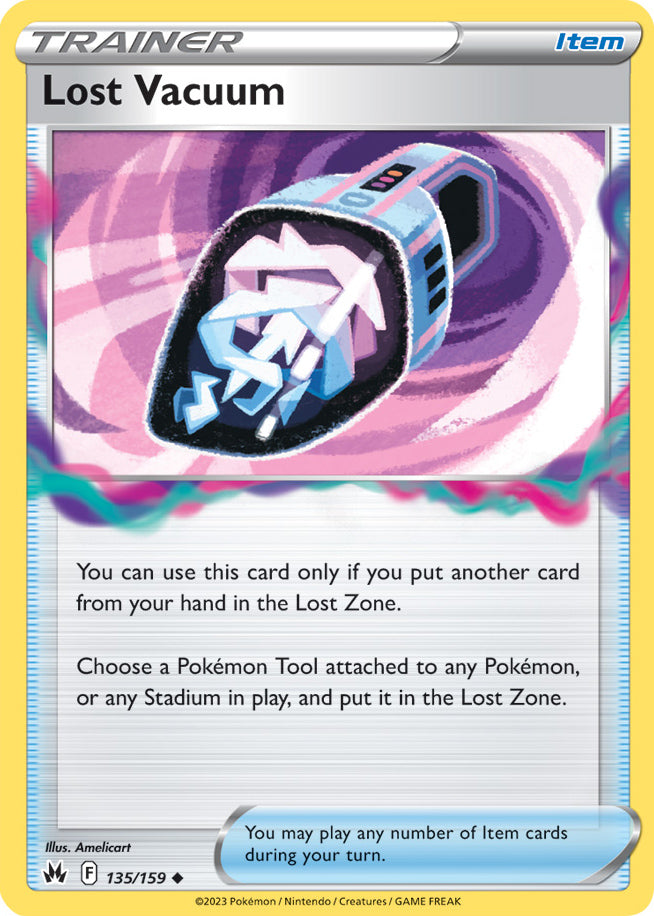 Lost Vacuum Trainer Base Card #135/159 2023 Crown Zenith Pokemon Card