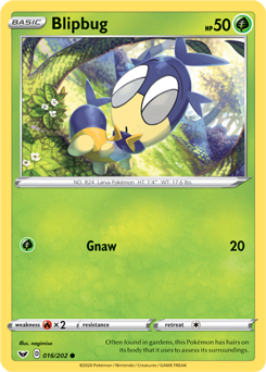 Blipbug #016/202 Base Card Pokémon Card Sword & Shield