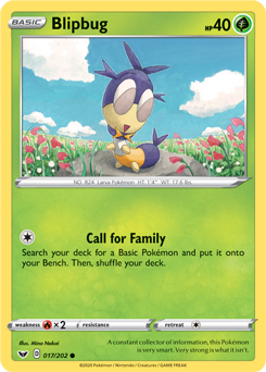 Blipbug #017/202 Base Card Pokémon Card Sword & Shield